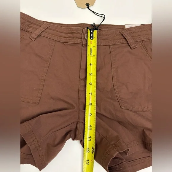 Prana Tess Shorts 5” Brown New with Tags Size 10 - Picture 8 of 9